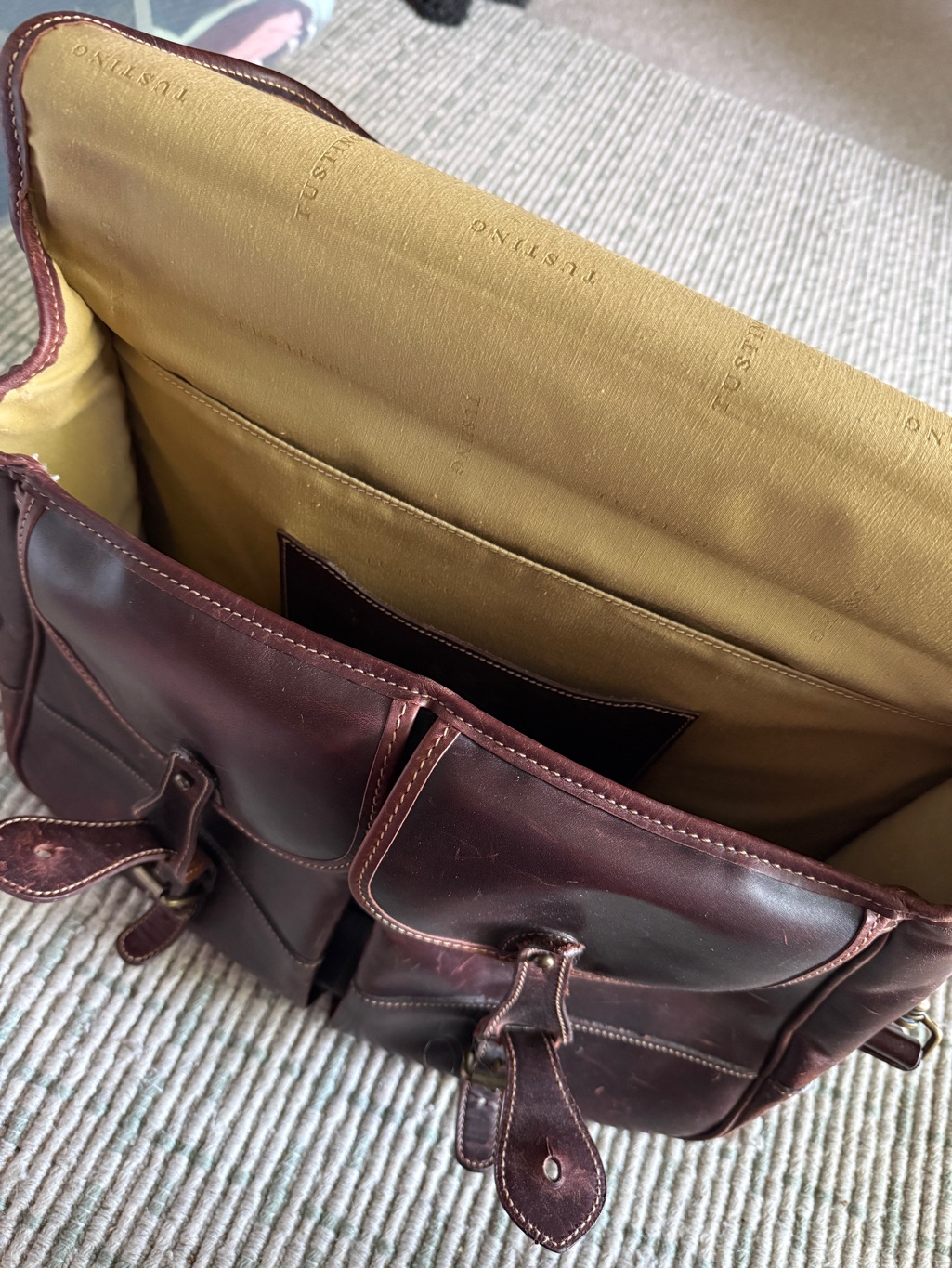 Tusting Of England Leather Briefcase — image 8 of 8